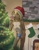 Size: 818x1052 | Tagged: artist:rodicle, oc, oc:xavi leven, lagomorph, anthro, boy, femboy, male, slender, solo boy, solo male, solo teen, teen, twink, young, christmas, cel shaded, colored, digital, suggestive, 2022, bulge, candy cane, christmas tree, clothing, erection, erection under clothing, fur, licking, nipples, panties, santa hat, solo, teeth, topless, underwear