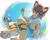 Size: 2048x1638 | Tagged: artist:angrygentoo1, teo, big cat, felid, feline, lion, mammal, pantherine, anthro, boy, male, slender, solo boy, solo male, solo teen, teen, twink, young, world flipper, safe, blushing, claws, clothing, fur, hair, looking at you, looking down, pawpads, sea, shy, sitting, solo, tail, water, white fur, yellow fur
