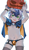 Size: 1859x3200 | Tagged: artist:skollchan, canid, dog, mammal, anthro, boy, cub, male, solo boy, solo cub, solo male, young, halloween, colored, digital, fully shaded, suggestive, blushing, bulge, collar, fur, garter belt, nipples, solo, stockings