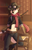 Size: 1200x1855 | Tagged: artist:punkpega, oc, oc:ozzy, mammal, mustelid, otter, anthro, boy, femboy, male, slender, solo boy, solo male, solo teen, teen, twink, young, safe, clothing, cowboy boots, crop top, denim jacket, fur, goggles, goggles on head, gun, handgun, hat, holster, jacket, pants, revolver, rifle, scarf, smiling, solo, weapon